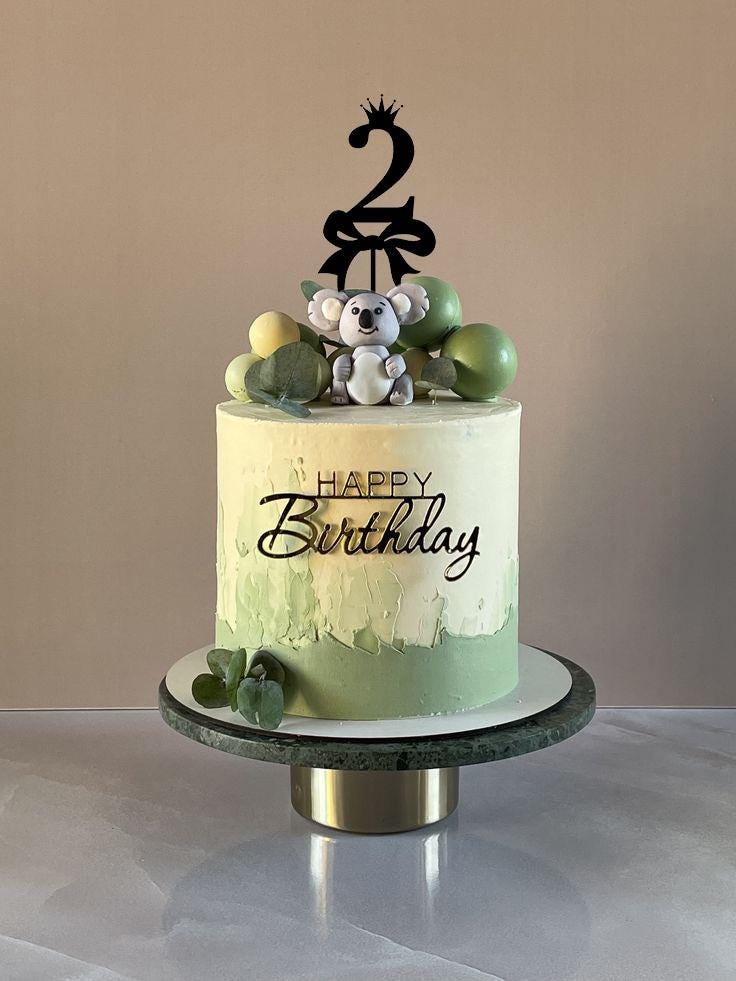 Elegant Numbers with Crown and Ribbon Design - Digital Cake Topper Set (0-9) - SVG, PNG, EPS for Birthday and Celebration Crafts