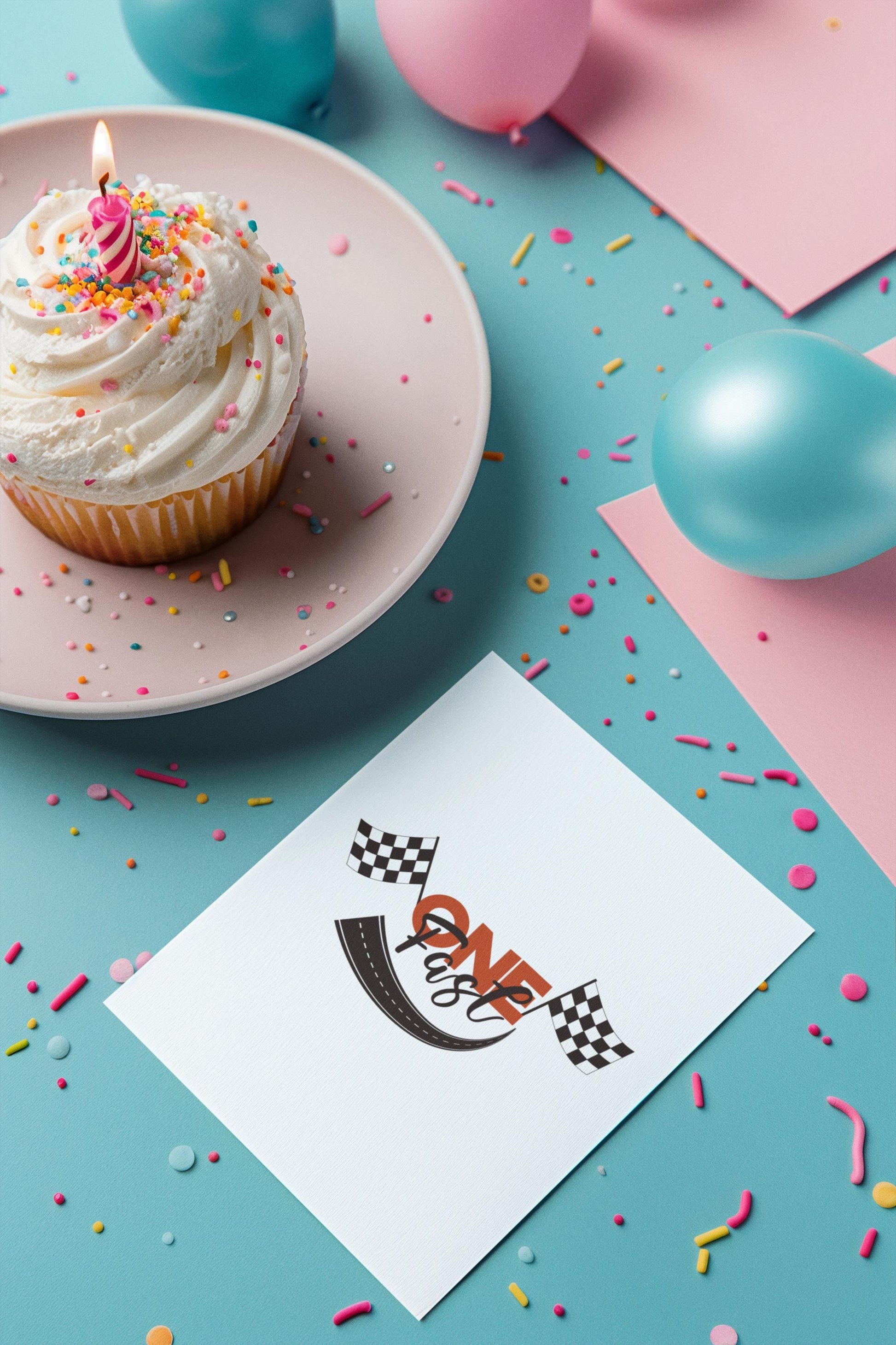 Fast One Birthday SVG | Race Car First Birthday PNG | Racing Theme Cut File, race car birthday, first birthday Svg, boy birthday Svg
