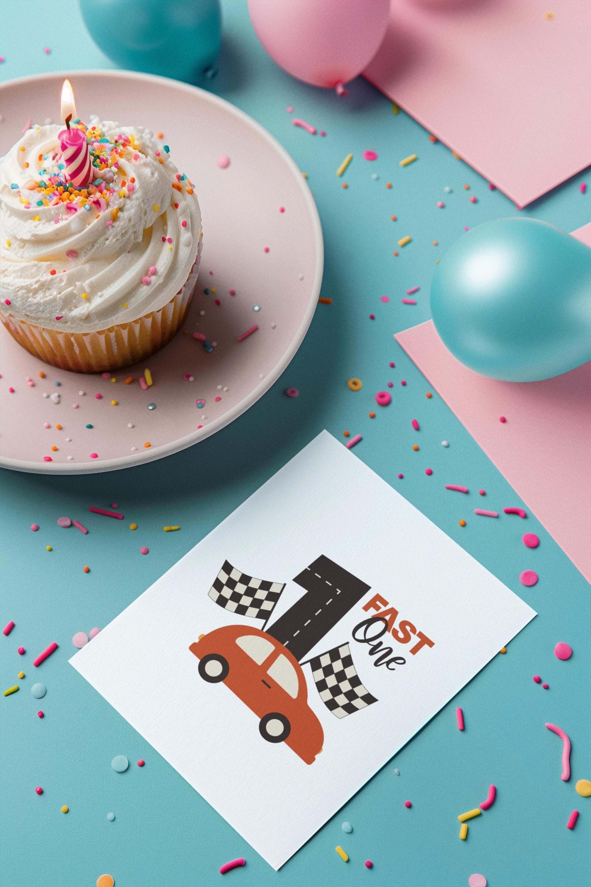 Fast One Race Car SVG, First Birthday Racing Them, Race Car Birthday Svg, Race Car Party Svg, Toddler Birthday Svg, Boys Birthday Design