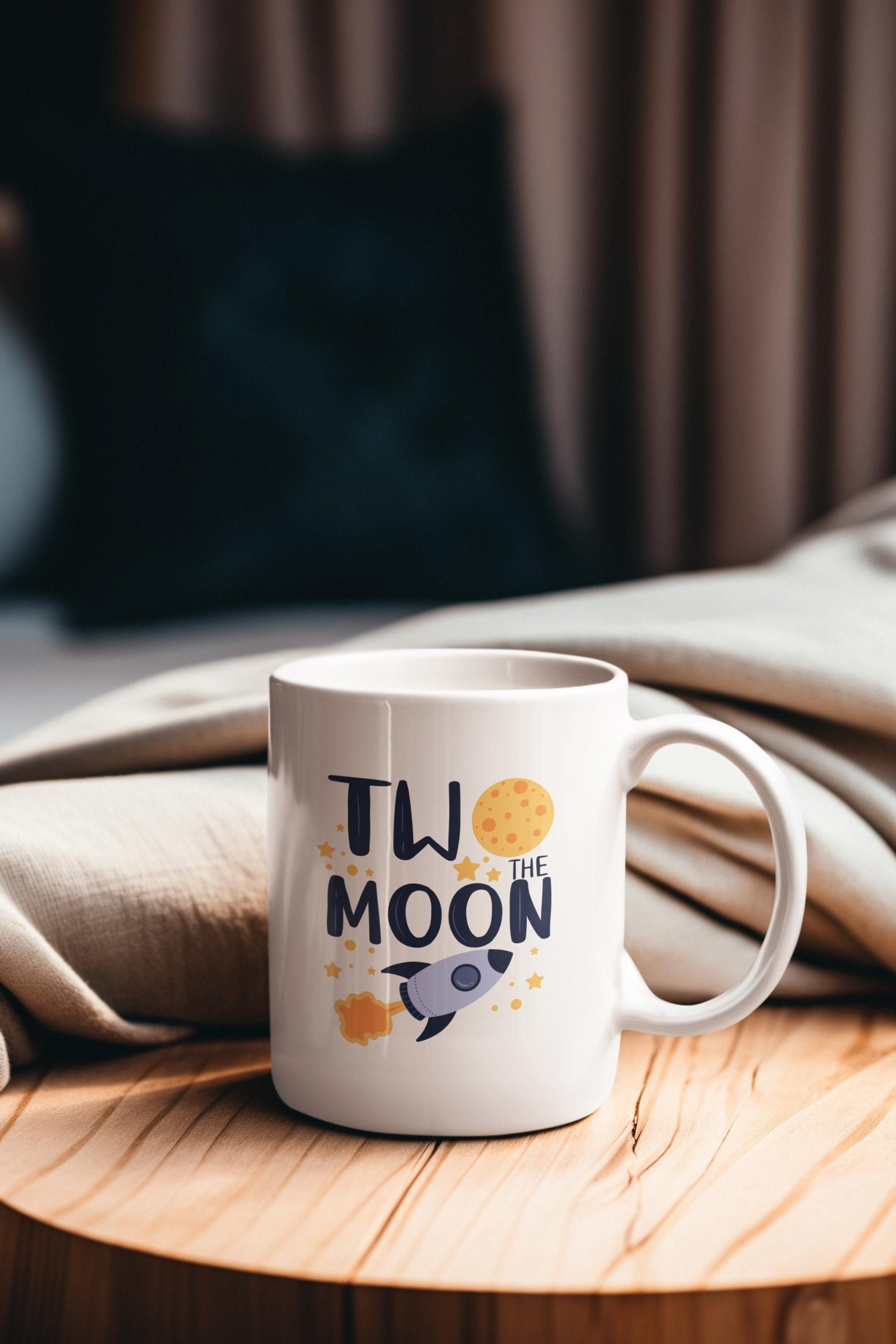 Two the Moon Birthday SVG | Space Theme Birthday SVG| Rocket Ship Birthday Svg, Galaxy Birthday clipart, Birthday Boy Space svg