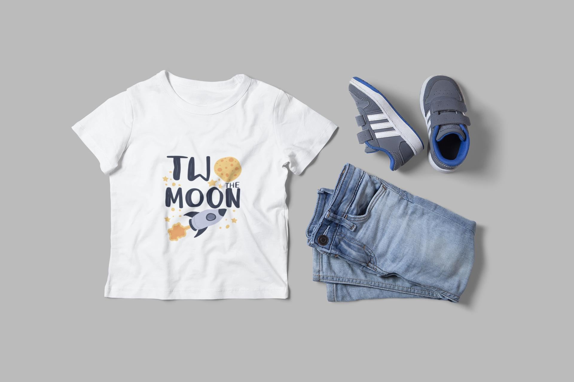 Two the Moon Birthday SVG | Space Theme Birthday SVG| Rocket Ship Birthday Svg, Galaxy Birthday clipart, Birthday Boy Space svg