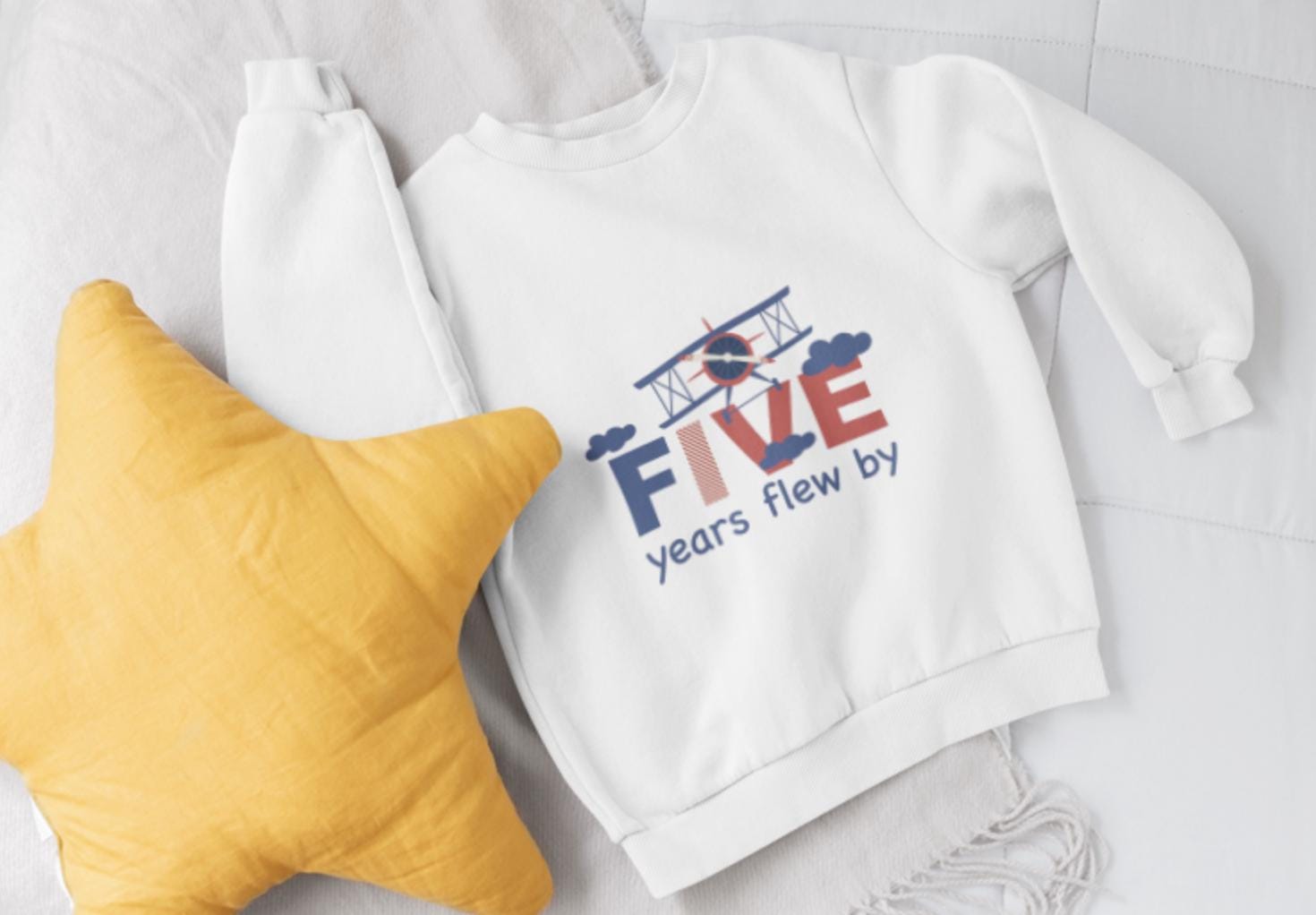 Airplane Birthday SVG - Five Years Flew By - 5th Birthday Boy Shirt Design, Pilot Birthday , Airplane Party Svg, Travel Theme Birthday svg