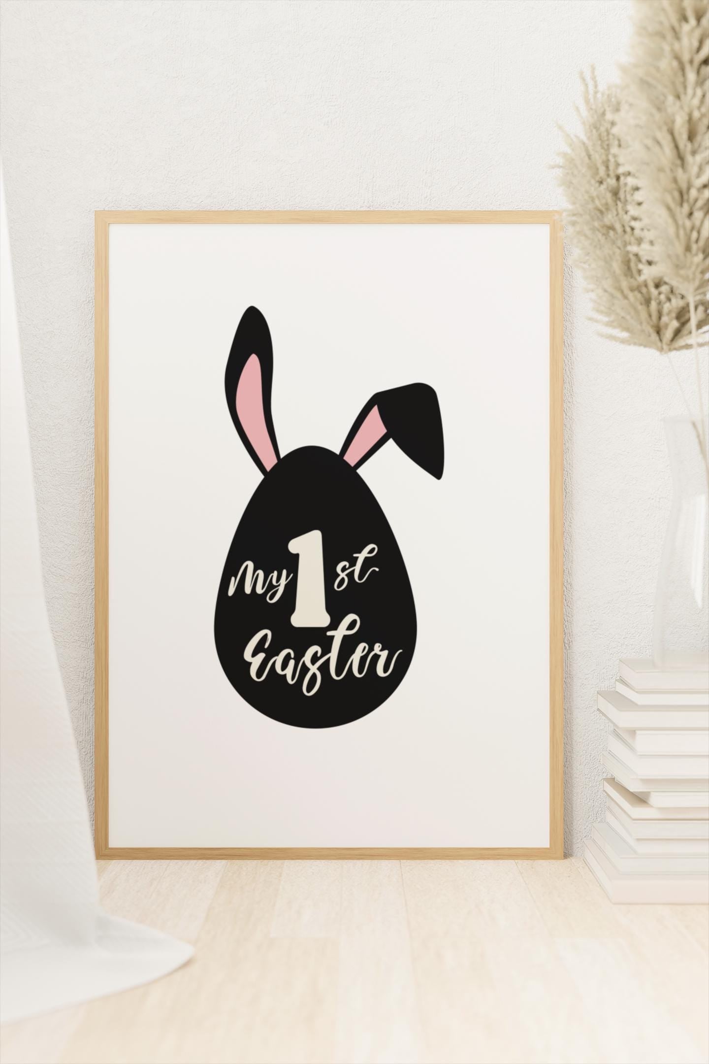 My First Easter SVG | Bunny Egg 1st Easter Cut File | Baby Easter Shirt Design, 1st Easter Cut File, Baby Onesie Design, Easter Egg Bunny