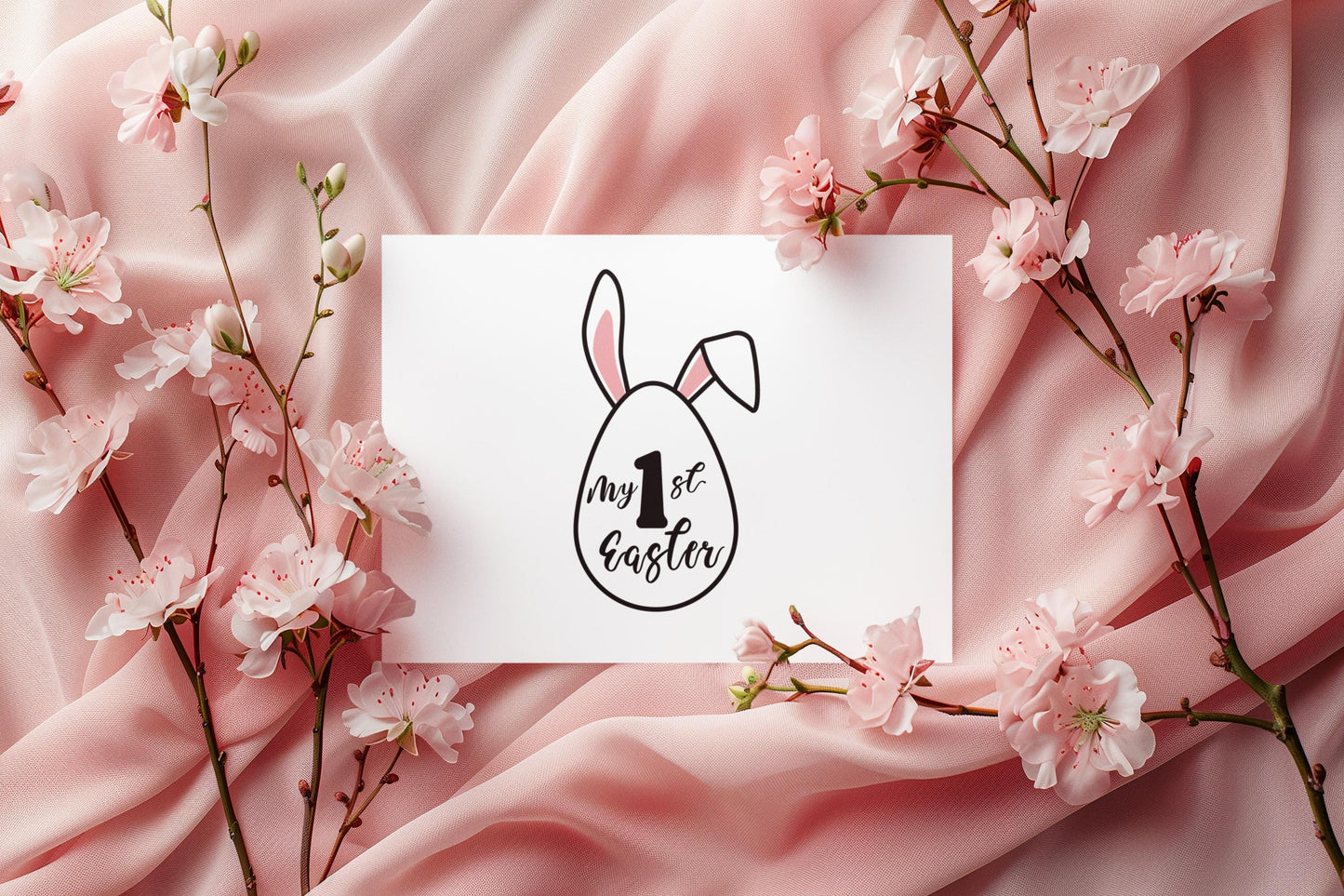 My First Easter SVG | Bunny Egg 1st Easter Cut File | Baby Easter Shirt Design, 1st Easter Cut File, Baby Onesie Design, Easter Egg Bunny
