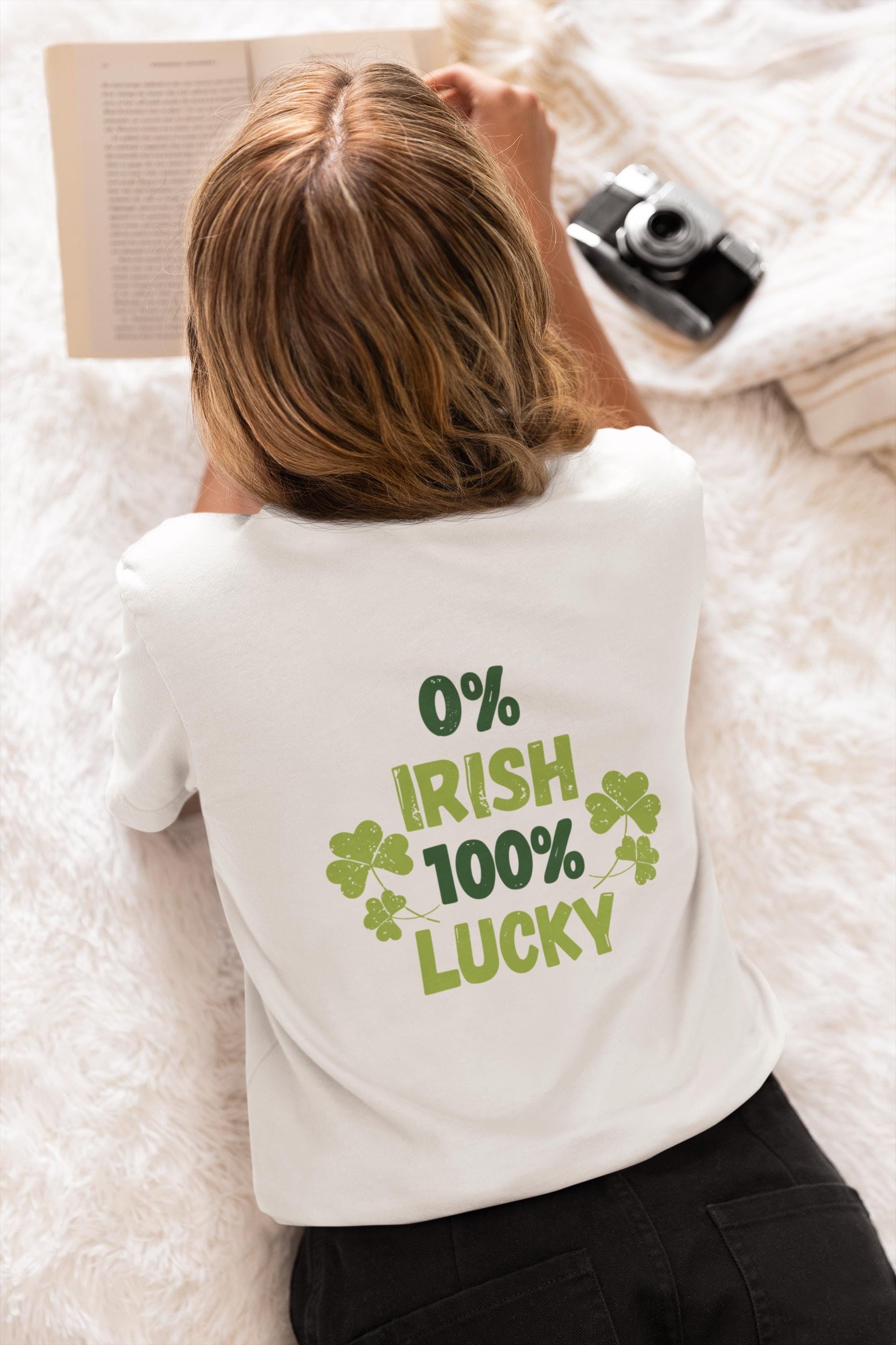 0% Irish 100 Lucky SVG, St. Patrick’s Day Shirt Design, Funny Shamrock SVG, funny st patricks svg,St Patrick's Day T-shirt Design