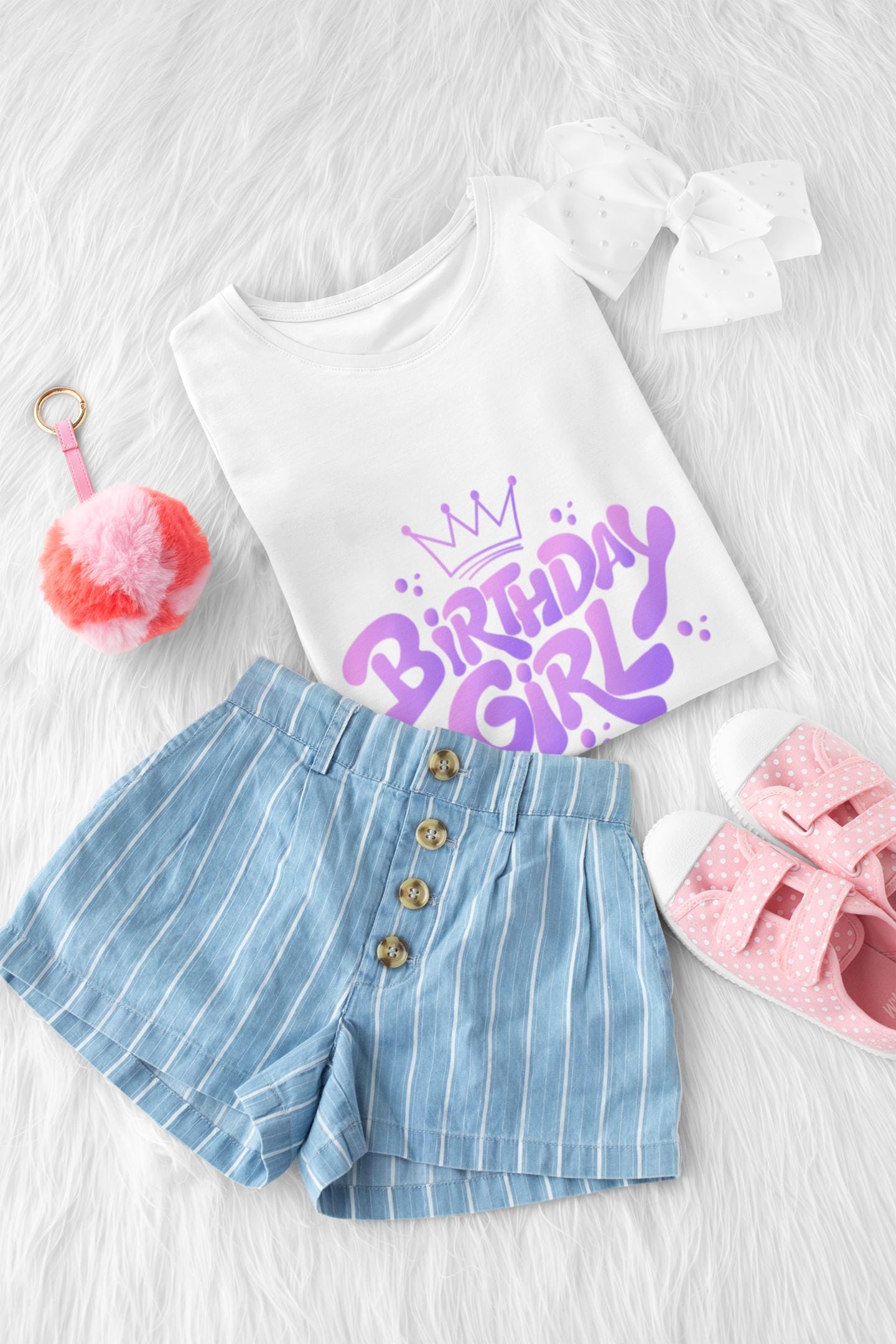 Birthday Girl SVG, Princess Crown Birthday Design, Cute Birthday PNG, EPS, Digital Download for Cricut & Sublimation,