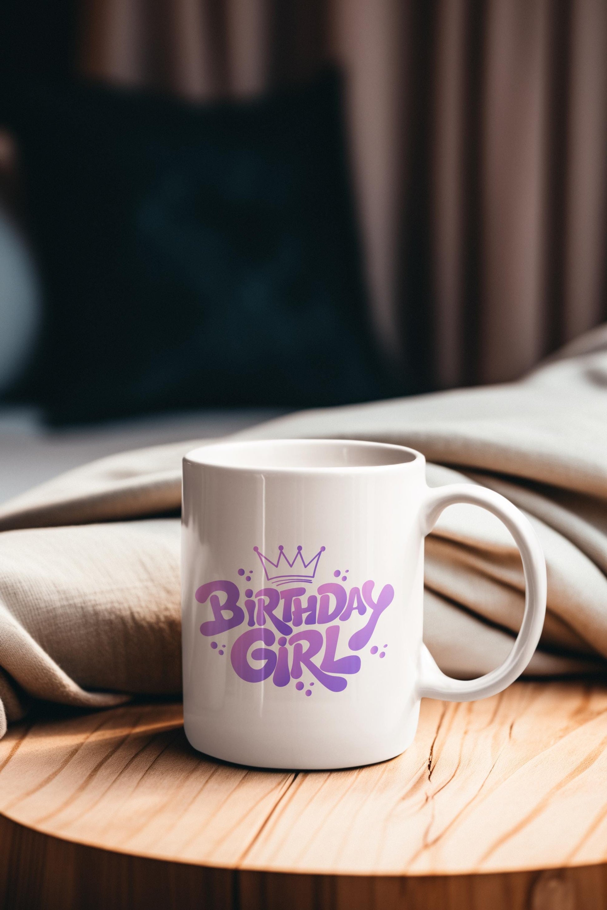 Birthday Girl SVG, Princess Crown Birthday Design, Cute Birthday PNG, EPS, Digital Download for Cricut & Sublimation,