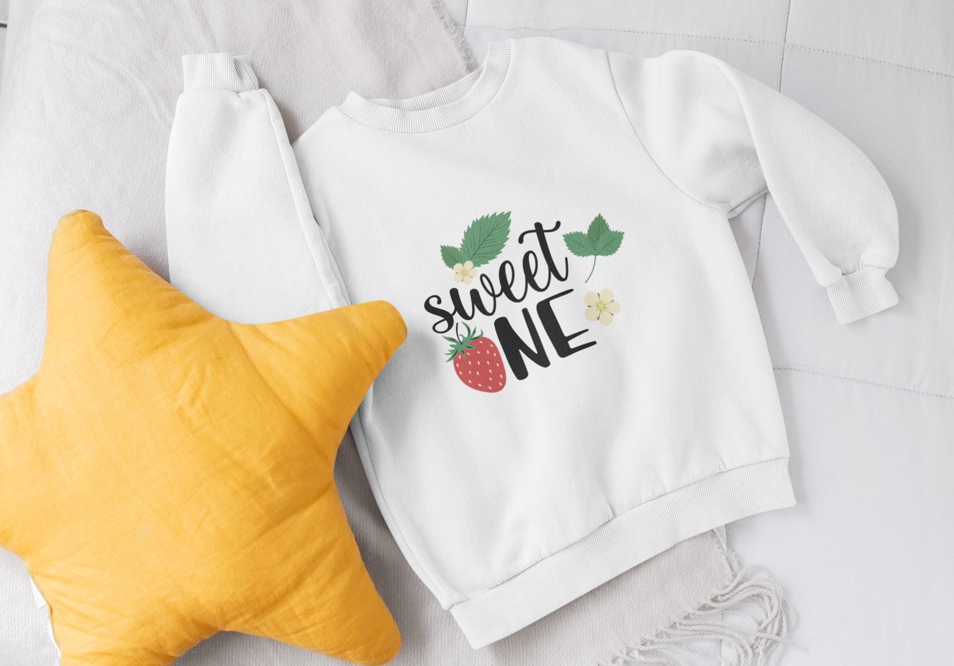 Sweet One SVG, First Birthday Design, Strawberry Theme, Strawberry 1st Birthday, Sweet One Birthday, Strawberry First Birthday SVG