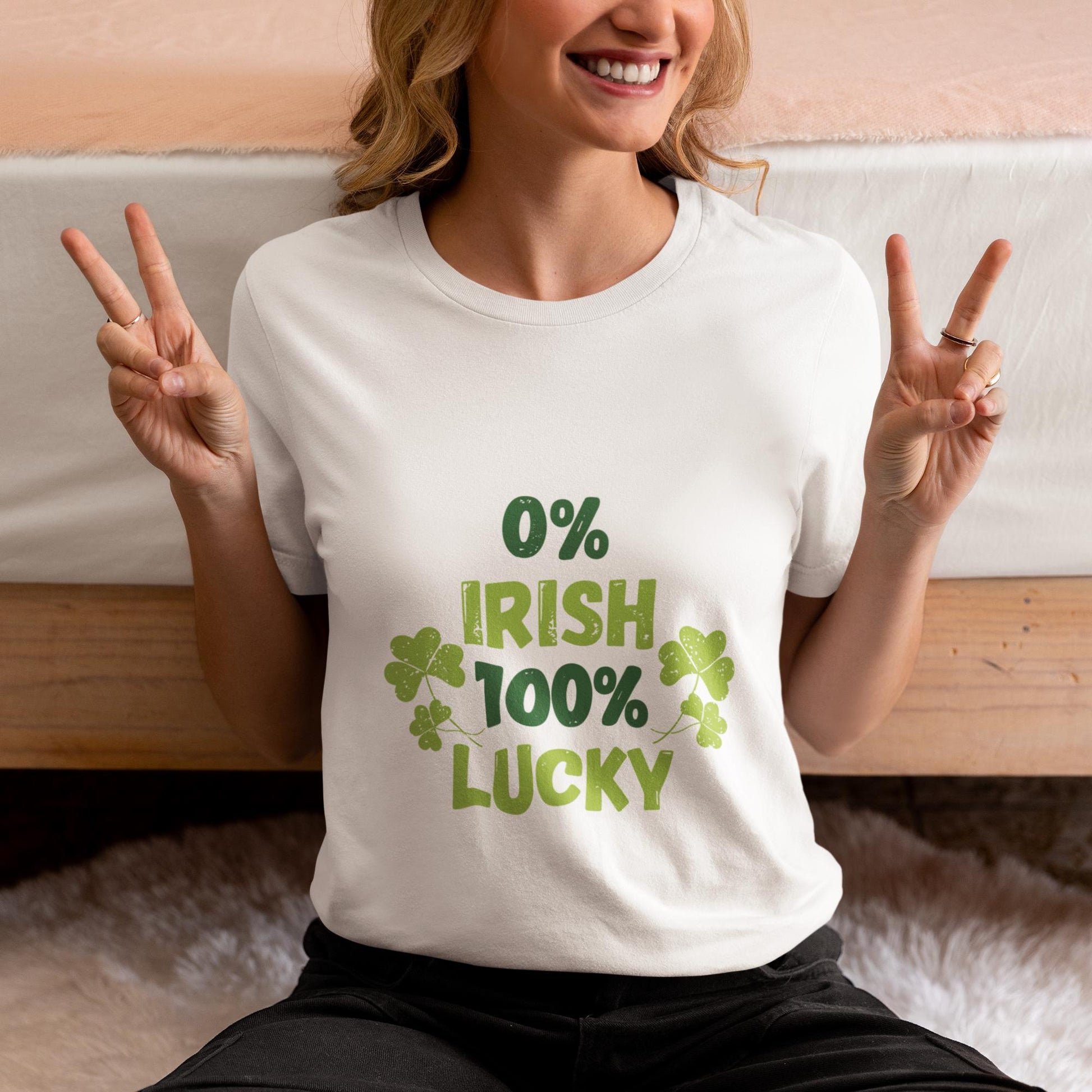 0% Irish 100 Lucky SVG, St. Patrick’s Day Shirt Design, Funny Shamrock SVG, funny st patricks svg,St Patrick's Day T-shirt Design