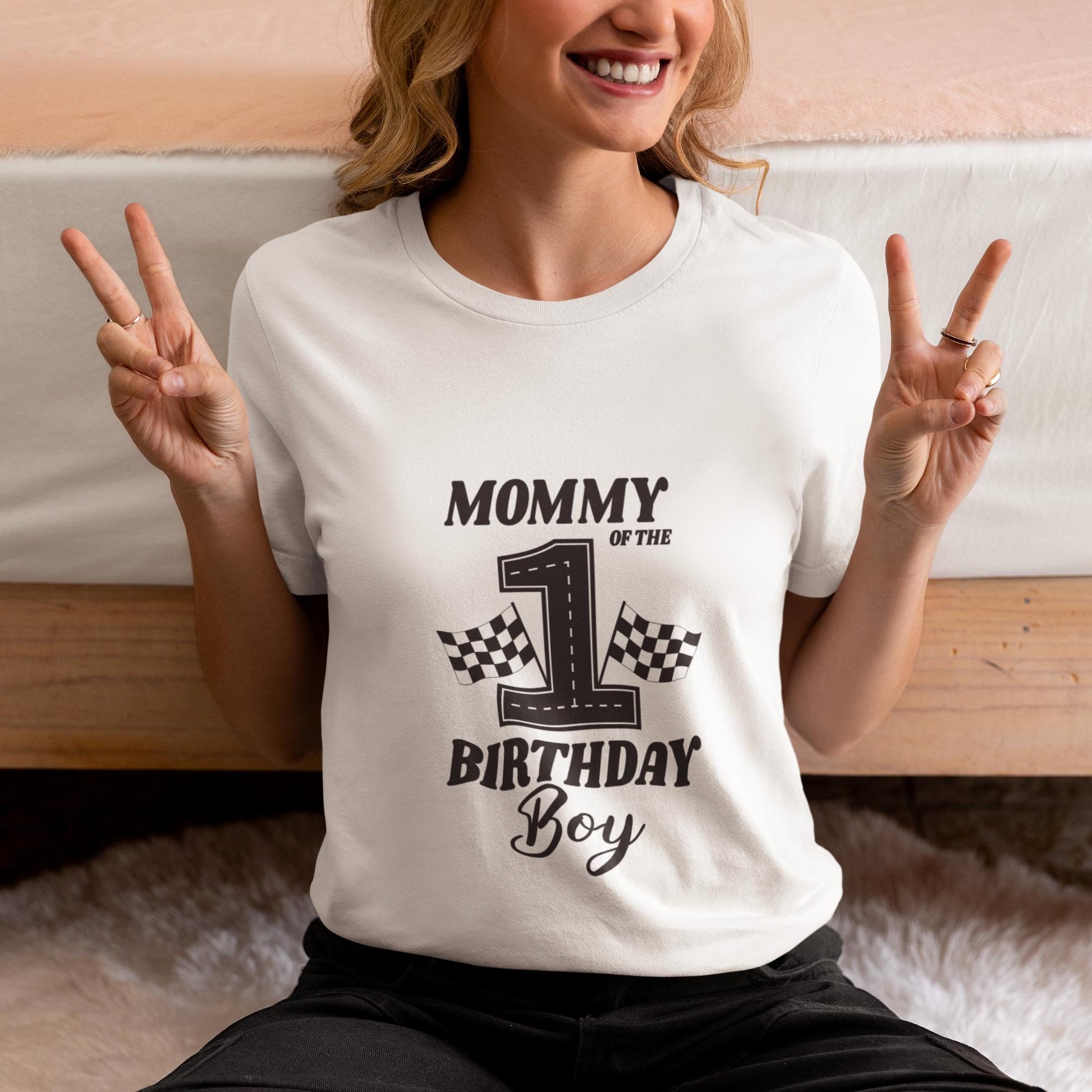 Race Car Birthday SVG Bundle – 1st Birthday Boy Family Set of the Birthday Boy – Racing Theme Clipart Matching Birthday Shirt Designs